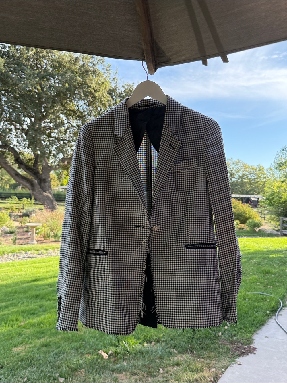 Golden Goose Houndstooth Black & White womens Blazer